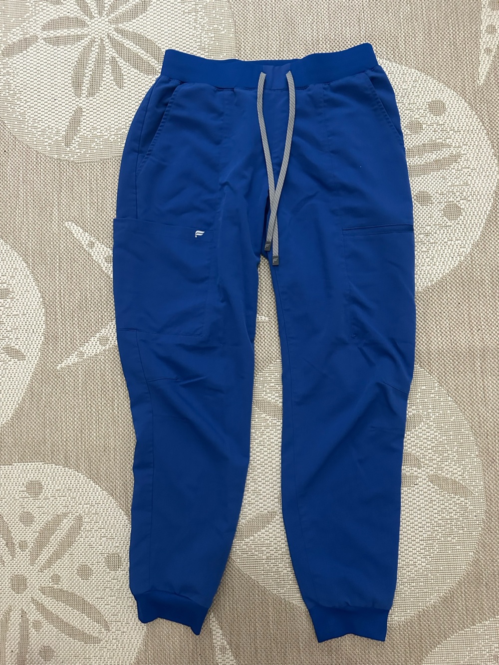 Fabletics Women's Royal Blue Jogger Scrub Pants with Drawstring